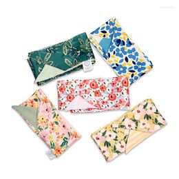 Scarves 2023 Fashion Figure Print Women Narrow Silk Scarf French Long Wrist Ribbon Small Headband Handle Bag Accessories