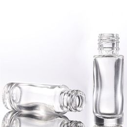 Portable Glass Roller Bottle 5ml Clear Bottles With Stainless Steel Roller Balls For Essential Oils Perfumes Hvhqx