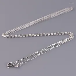 Chains 2mm S925 Sterling Silver Long Necklaces For Women Thin Men's Round Thai Retro Jewellery Gift