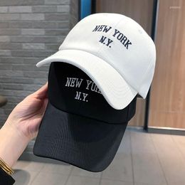 Ball Caps Large Size Baseball Cap Woman Letters Embroidered Men's Spring Soft Top Black Outing Wholesale