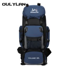 Outdoor Bags 90L Hiking Camping Backpack Women Men Large Capacity Outdoor Waterproof Backpacks Travel Luggage Bag 230608