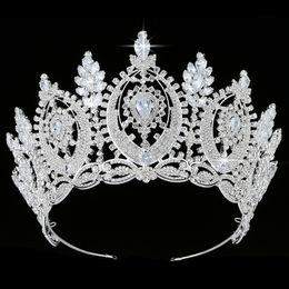 Wedding Hair Jewellery Tiaras And Crowns HADIYANA Classic Geometric Zircon Design Simple Elegant Women Accessories BC4573 Haar Sieraden 230609