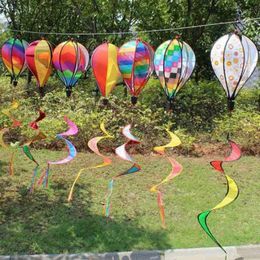 Hot Air Balloon Windsock Decorative Outside Yard Garden Party Event Decorative DIY Color Wind Spinners JN09