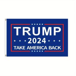 1pc 2024 Trump Election Flag Take America Back 3ft*5ft 100D Hand-waved Flag Hanging Flag Square Election Football League Flag Fan Flag For Indoor Outdoor Decroation