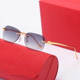classic square sunglasses for women carti glasses golden leopard sunglasses mens silver metal frame business casual Premium custom Prescription reading glasses