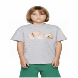 Toddler t Shirt Baby Clothes Shorts Sleeve Kid Clothe Kids Designer Parenting 1-15 Ages Girls Boys T-shirt Luxury Brand Summer Letters Bear Black White Blue Pink 11