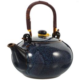 Dinnerware Sets Teapot Handle Creative Vintage Kettle Handheld Ceramics Unique Holder Chinese Decor