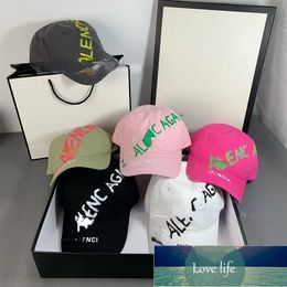 Hand Painted Ball Caps Letters Embroidery Baseball Cap Outdoor Hip Hop Hats Wholesale