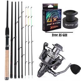 Rod Reel Combo Sougayilang 3.0M Feeder High Carbon Sets with Spinning 3 Sections L M H Power Fishing Combon Pesca 230609