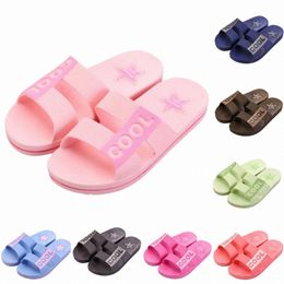 slippers women men shoes Blue Pink Brown Beach Coast Bathroom Indoor Outdoor Antiskid sandals size 36-45 c0VG#