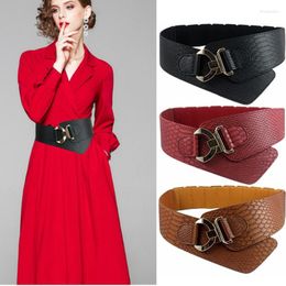 Belts Fashion Waistband Women Elastic Belt Ultra Wide Girdle Faux Leather Waist Seal