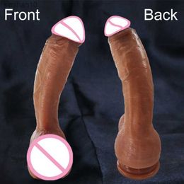 Soft Real Veins Dildo Anal Plug Silicone Dildos for Women Erotic Toys for Adults Medical Vaginal Masturbators Suction Cup Penis L230518