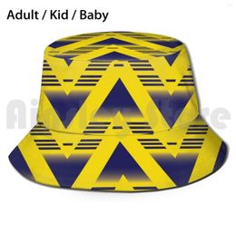 Berets Bruised Banana Yellow Navy 1991 - 93 Bucket Hat Adult Kid Baby Beach Sun Hats Agunners Retro Classic