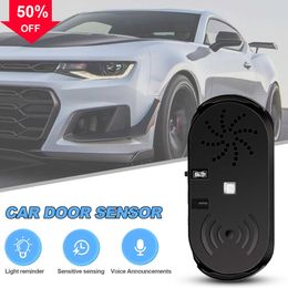 New Smart Car Door Opening Sensor Alarm Anti-Collision Device Voice Notifications With High Sensitivity Car Door Opening Sensor