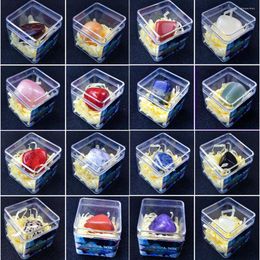 Charms Natural Crystal Ore Specimens With Box Mineral Stone Rough Crafts Home Decors Teaching Materials Raw For Education