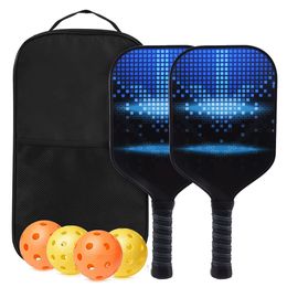 Tennis Rackets Pickleball Paddles Approved Set Honeycomb Core 4 Balls Portable Racquet Cover Carrying Bag Gift Kit Indoor Outdoor 230608