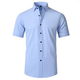 Men's Casual Shirts Scrub Top Long Sleeve Mens Dress Short Performance 4 Way Stretch Wrinkle Frees Printed Button Down Shirt Outdoor T