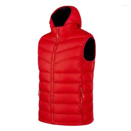 Men's Vests Men Puffer Down Classic Fit Casual Solid Quality Winter Thick Padded Quilted Sleeveless Jacket Waistcoats Homme