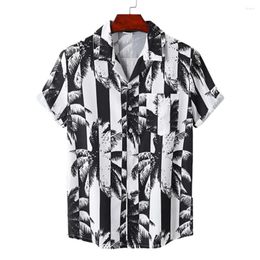 Men's T Shirts Trendy Beach Shirt Sweat Absorbing Men Pocket Banana Printing Male Dressing Up