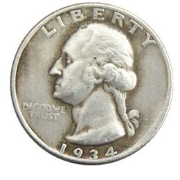 US 1934 P/D Washington Quarter Dollars Silver Plated Copy Coin