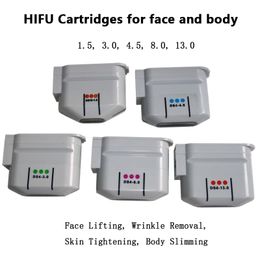 HIFU och liposonix -patroner med 1,5 mm 3,0 mm 4,5 mm 8,0 mm 13,0 mm och 0,8 cm 1,3 cm