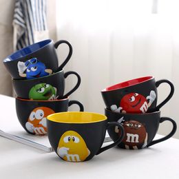 Mugs 600ml Genuine American M Chocolate Beans Mugs Ceramics tea Cups Coffee Mugs Milk Mugs Breakfast Cup watrer Bottle Christmas Gift 230608