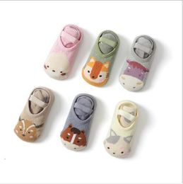 Kids Socks 6 Pairs/Lot Children's floor socks autumn and winter thick warm baby socks indoor kids boys girls anti-slip socks 230608