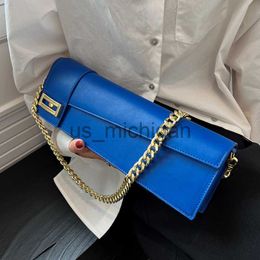 Evening Bags Designer Luxury PU Leather Flap Shoulder Bags Office Women 2023 Brand Big Crossbody Sling Bags Chain Handbags and Purses J230609