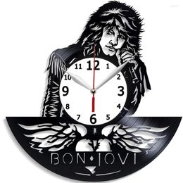 Wall Clocks Decor For Living Room J Music Art Home Rock Band Clock Minimalist Gift Birthday Fan Modern Jovi C