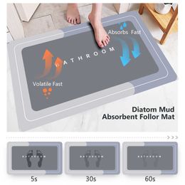 Carpet Bath Mat Super Absorbent for Bathroom Kitchen Door Entrance Anti Slip Mats Floor Doormat Cat Rug Home Laundry Room Decor Carpet R230607