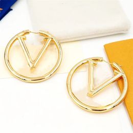 fashion 18k gold filled heart earrings round Designer Jewellery titanium for women wholesale jewellery luxury hoop earring wedding women Jewellery