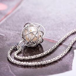 Pendant Necklaces Pearl Crystal Necklace of Female Style Bird&#039;s Nest Long Vintage Clothing and Accessories