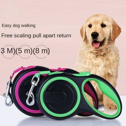 Dog Collars Leashes Rope Nylon Automatic Telescopic Traction Pet Supplies Harness Dogs Accessoires Chain Z0609
