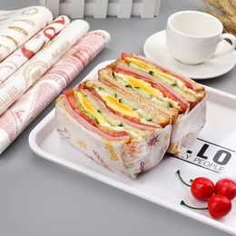 Baking Tools 50Pcs/Lot Wax Paper Food Grade Grease Wrappers Wrapping For Bread Candy Cake Burger Fries Oilpaper