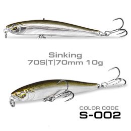 Baits Lures 70mm10g Wobbler Sinking Lure Stickbait Minnow Fishing Lure Rolling 4.3g Floating Pencil Lure Fishing Tackle For Sea Bass Fishing 230608