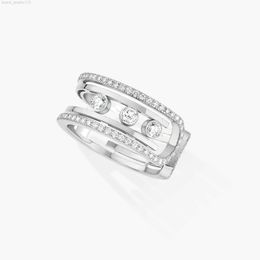 Luxury boutique Jewellery 925 silver full diamond multi-diamond open women's ring ring Christmas gift Send your girlfriend for Valentine's Day