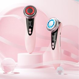 Face Care Devices 4 In 1 Mesotherapy Lift Spa Vibrating Massager LED Skin Rejuvenation Clean EMS Microcurrent Tightening 230608