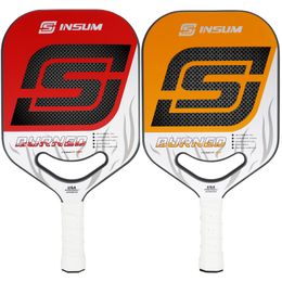 Tennis Rackets INSUM Pickleball Paddle Racket 3K Carbon Fibre Edgeless DuraEdge Lightweight 230608