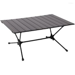 Camp Furniture Outdoor Portable Camping Folding Table Picnic Barbecue Ultra-Lght Aluminium Alloy Egg Roll Desk