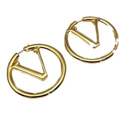 Fashion Designer Earring gold hoop earrings lady Womens Party earring Wedding Lovers gift engagement Jewellery for Bride