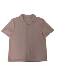 Men's Casual Shirts Men S Button Down Knitted Cardigan Short Sleeve Fashion Beach Streetwear (A-Apricot XL)