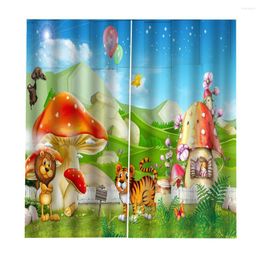 Curtain 2 Panel Water Density 3D Curtains For Living Room Bedroom Windows