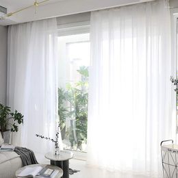 Curtain Made To Measure White Sheer Curtains For Living Room Bedroom Kitchen Door Window Treatments Voile Tulle