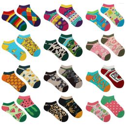 Women Socks SMLSOX Original Design AB Fashion Asymmetrical Mandarin Duck Hundred Match Net Celebrity Trend Ins Coloured Cotton Female