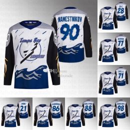 TampaBayLightningSteven Stamkos 2023 Reverse Retro jersey Vladislav Namestnikov Andrei Vasilevskiy Victor Hedman Mikhail Sergachev Point