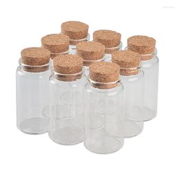 Storage Bottles 47x90x33mm 100ml Tiny Glass With Cork Empty Jars Vial For Home Decoration Artware Craftwork 24pcs