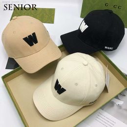 Autumn Winter Cotton Embroidery Brand Designer Women Baseball Cap Fashion Letter Celebrity Same Label Couple Baseball Cap