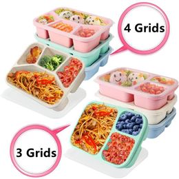 Bento Boxes 43 Grids Box Portable Food Storage Lunchbox Leakproof Container Microwave Oven Dinnerware Students Lunch Bag Kids 230609
