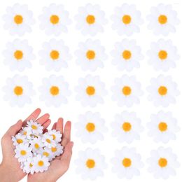 Decorative Flowers 100 Pcs Artificial Fake Sunflower Handmade For DIY Wreath Crafts Party Wedding Decorations