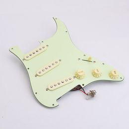 1Set Alnico Single Coil SSS Electric Guitar Pickguard Pickup Loaded Prewired Scratch Plate for ST Electric Guitarra